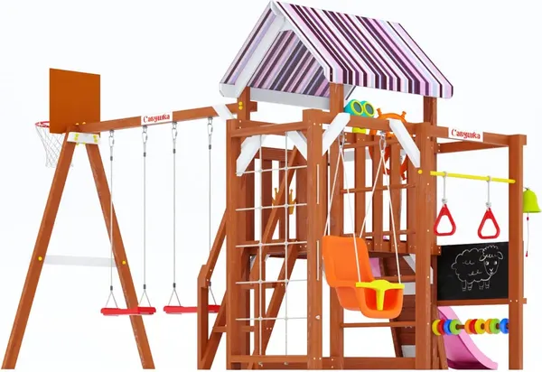 Игровой комплекс Савушка TooSun-12 / CTS-12-РОЗ- фото