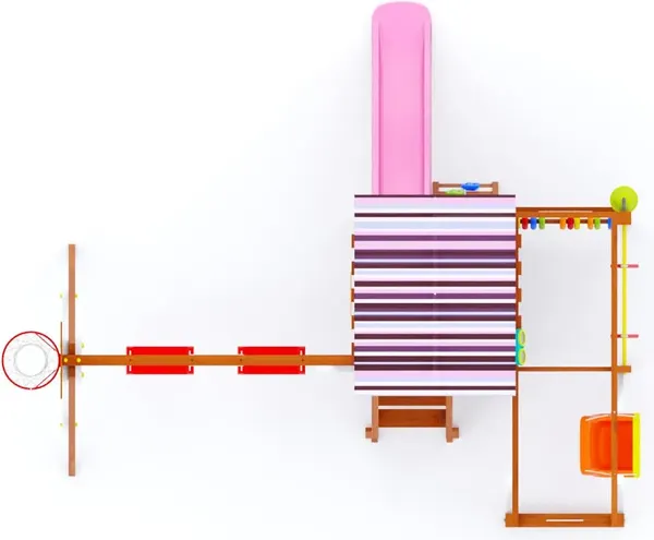 Игровой комплекс Савушка TooSun-12 / CTS-12-РОЗ- фото8