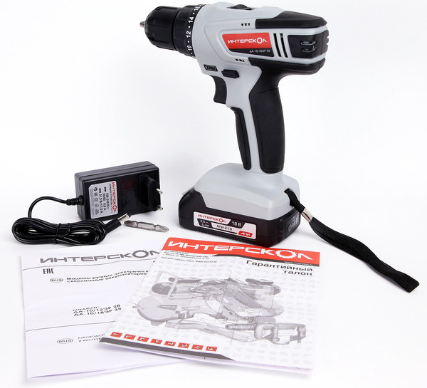 Аккумуляторная дрель-шуруповерт Интерскол ДА-10/18ЭР- фото8