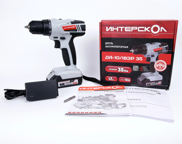 Аккумуляторная дрель-шуруповерт Интерскол ДА-10/18ЭР- фото9