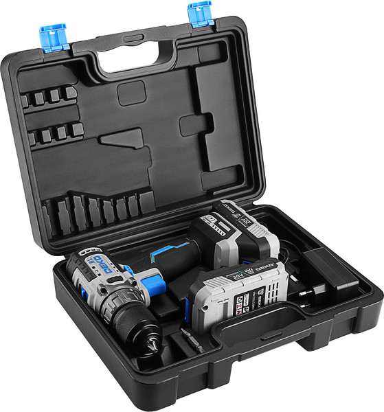 Аккумуляторная дрель-шуруповерт Deko ZKCD20V ONE + 20V / 084-1003- фото2