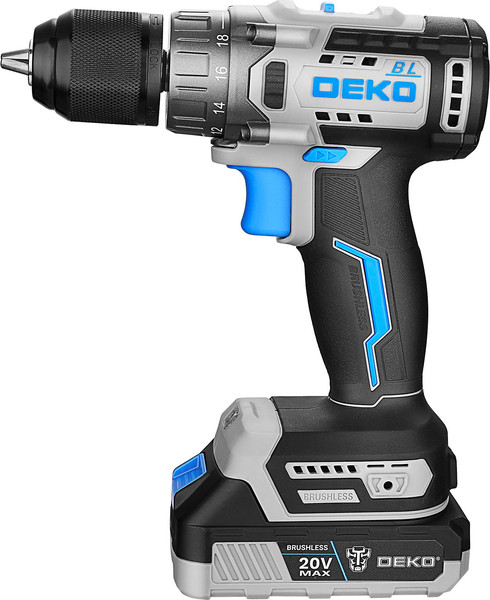 Аккумуляторная дрель-шуруповерт Deko ZKCD20V ONE + 20V / 084-1003- фото3