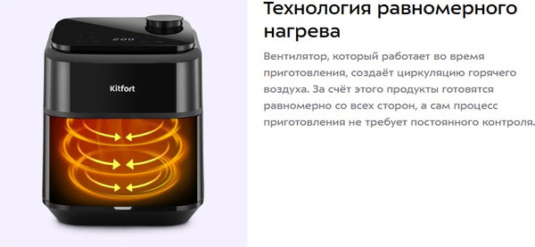 Аэрогриль Kitfort КТ-8154- фото6
