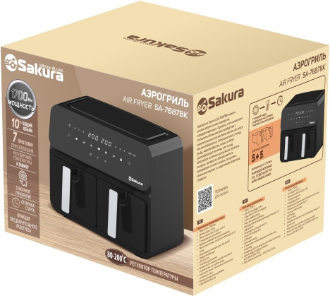 Аэрогриль Sakura SA-7687BK- фото2