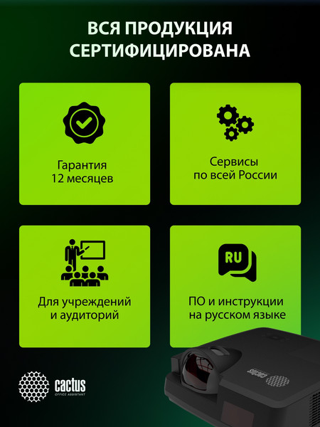 Проектор Cactus Bright CS-V2.B- фото10