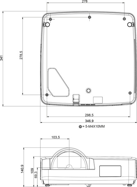 Проектор Cactus Bright CS-V2.B- фото2