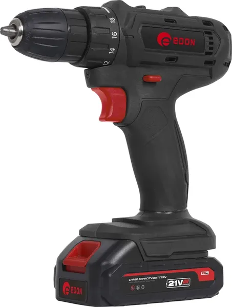 Аккумуляторная дрель-шуруповерт Edon AD-21C / 15419- фото
