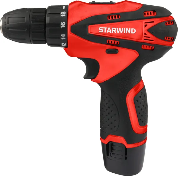 Аккумуляторная дрель-шуруповерт StarWind CDT12-1.5/1S0- фото
