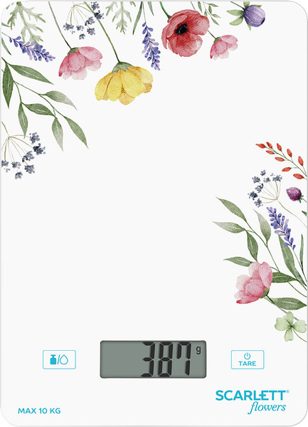 Кухонные весы Scarlett SC-KS57P83 Flowers