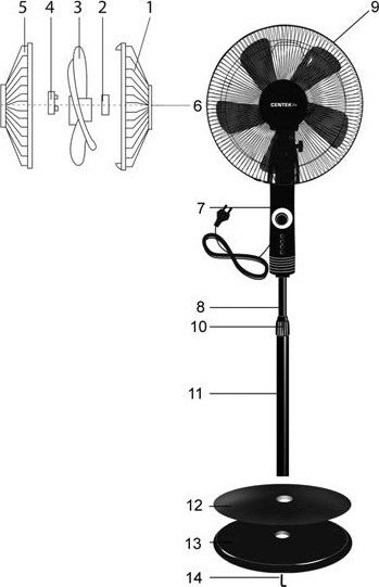 Вентилятор Centek CT-5022- фото6