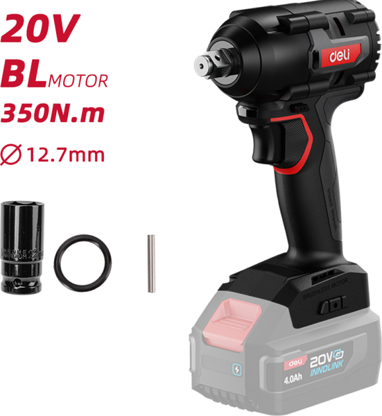 Аккумуляторный гайковерт Deli RS EDE-BS20-1- фото6