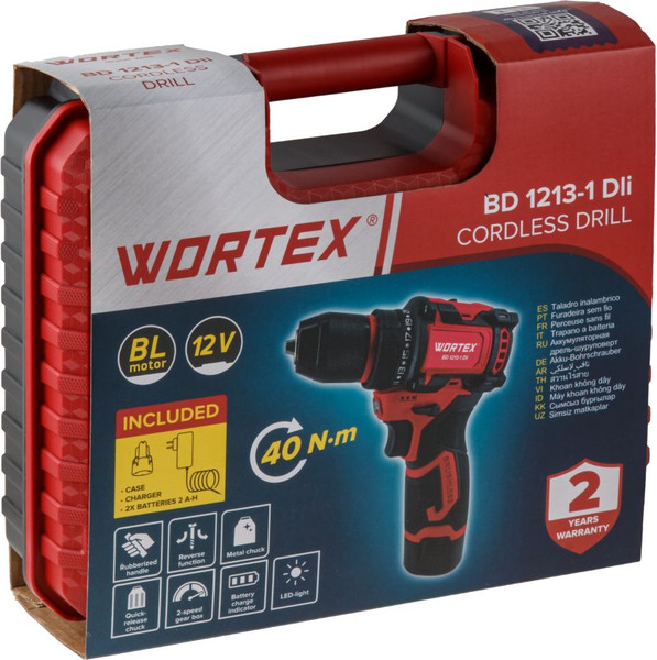Аккумуляторная дрель-шуруповерт Wortex BD 1213-1 Dli- фото10
