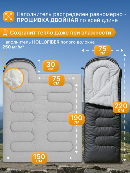 Спальный мешок Homa SI2250- фото3