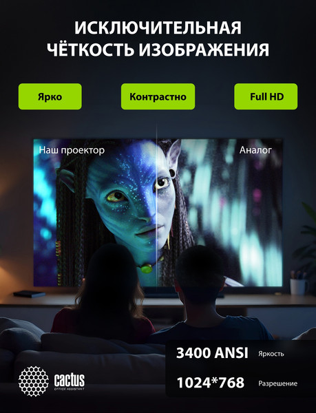 Проектор Cactus CS-S1.B- фото3