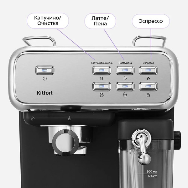 Кофеварка эспрессо Kitfort КТ-7563- фото4