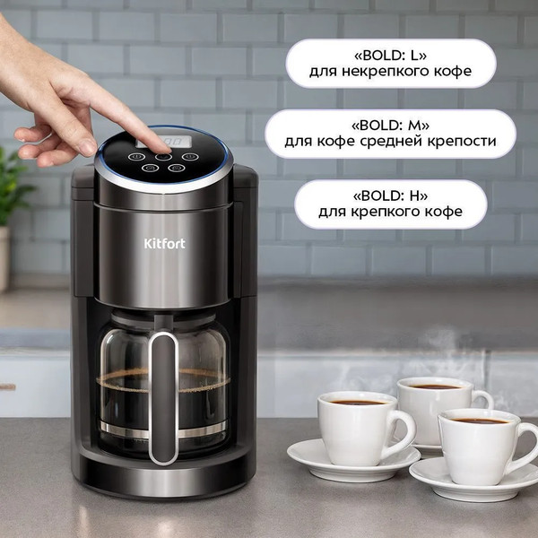 Капельная кофеварка Kitfort КТ-7567- фото7