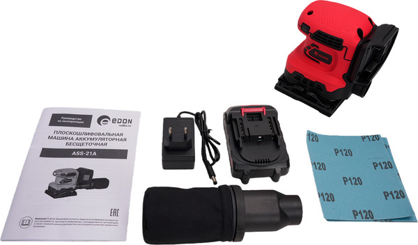 Вибрационная шлифовальная машина Edon ASS-21A / 40847- фото7