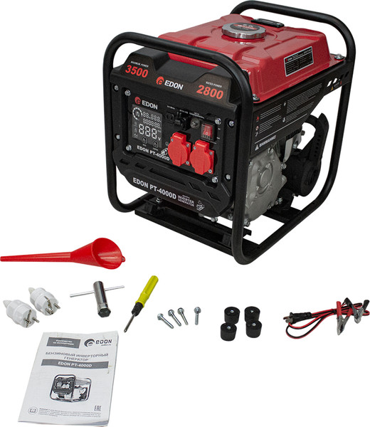 Бензиновый генератор Edon PT-4000D / 42312- фото3