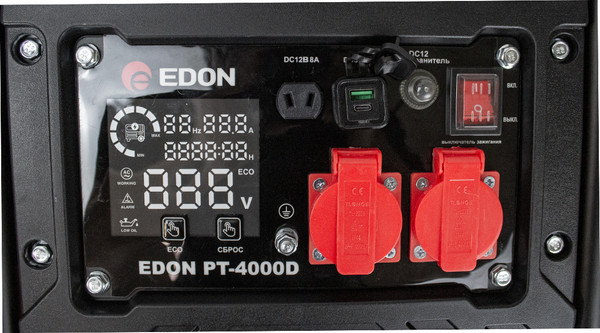 Бензиновый генератор Edon PT-4000D / 42312- фото6