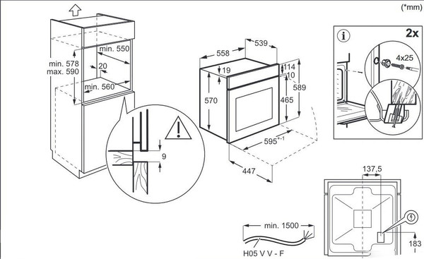 Электрический духовой шкаф Electrolux EOD5C70BZ- фото4
