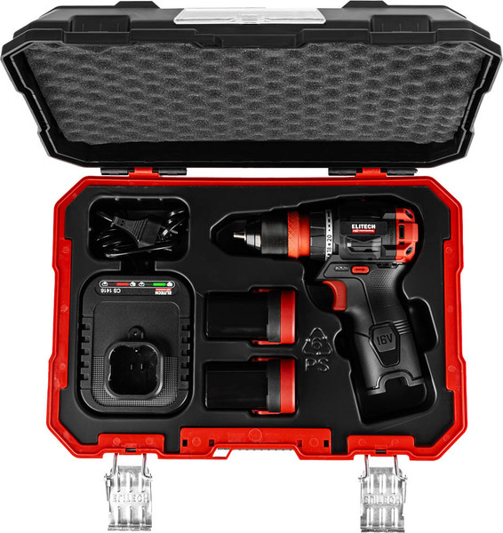 Аккумуляторная дрель-шуруповерт Elitech CD 16UL2 / 214224- фото2