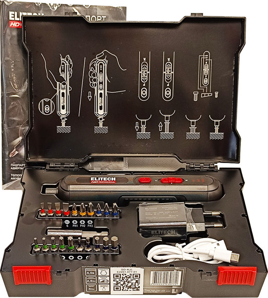 Электроотвертка Elitech SD 4LE / 210283- фото2