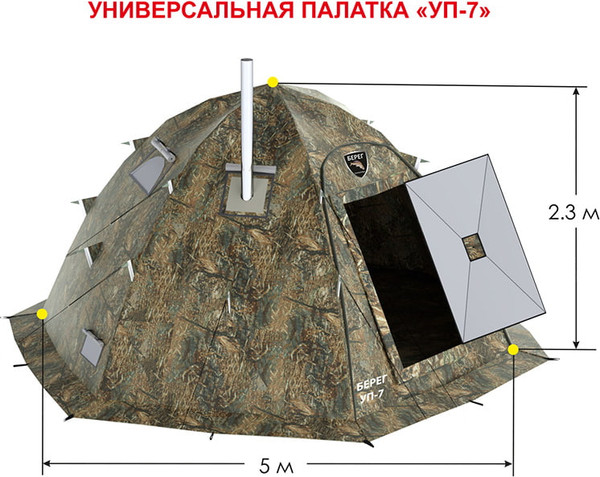 Палатка Берег УП-7- фото3