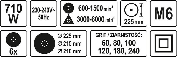 Шлифовальная машина для стен Yato YT-82350- фото5