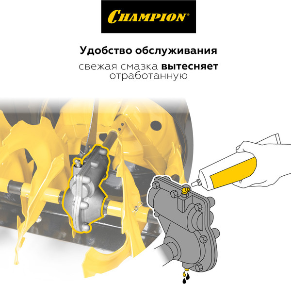 Снегоуборщик бензиновый Champion ST763E- фото8