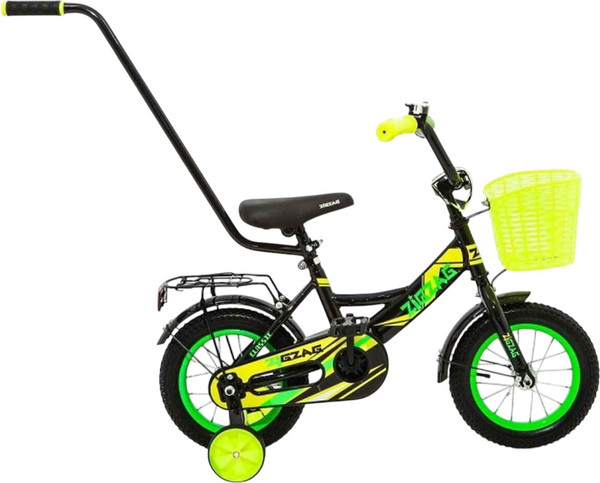 Детский велосипед с ручкой ZigZag Classic 12 / ZG-1201- фото