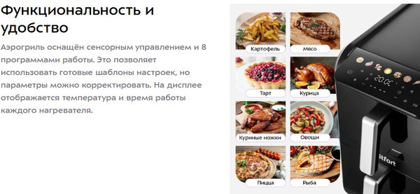 Аэрогриль Kitfort КТ-8158- фото3