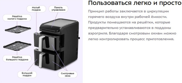 Аэрогриль Kitfort КТ-8158- фото8