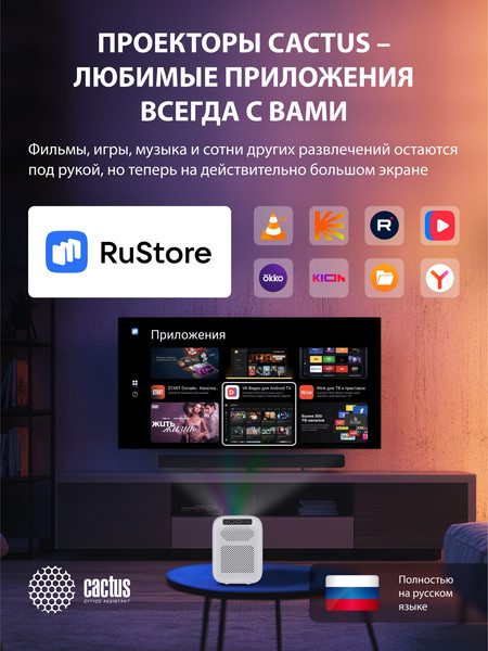 Проектор Cactus CS-PRC.07WT.WUXGA-A- фото4
