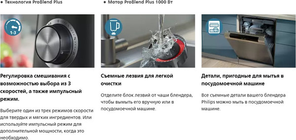 Блендер стационарный Philips HR3020/20- фото2