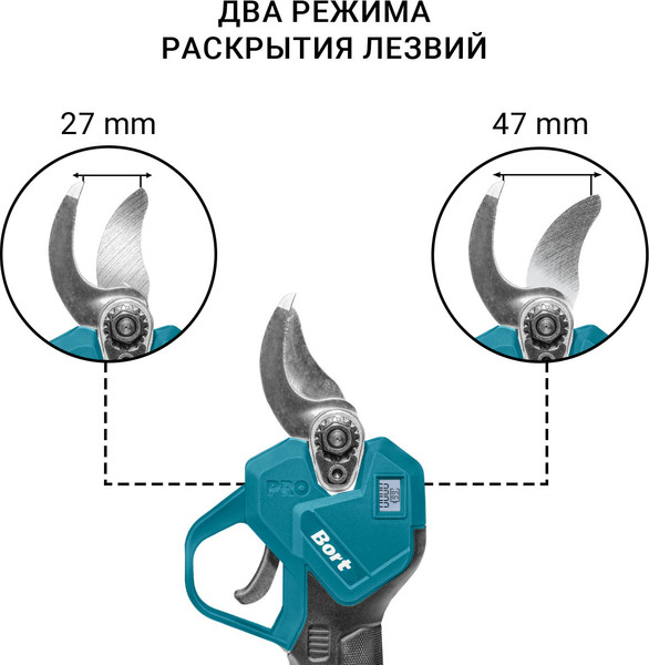 Секатор аккумуляторный Bort BGS-21Li-Pro (93419368)- фото10