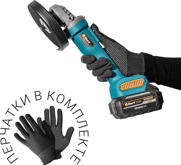 Угловая шлифовальная машина Bort BWS-21Li-Pro (93413601)- фото10