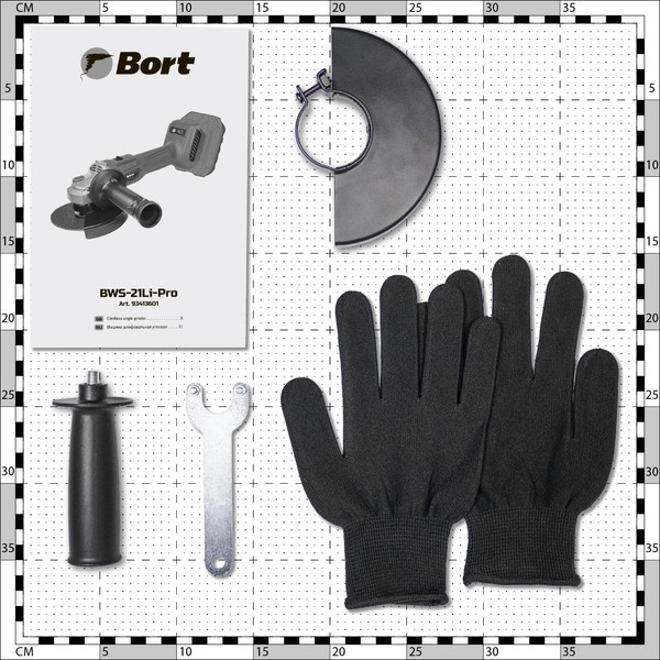 Угловая шлифовальная машина Bort BWS-21Li-Pro (93413601)- фото2