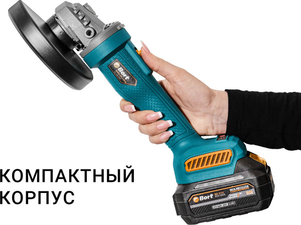 Угловая шлифовальная машина Bort BWS-21Li-Pro (93413601)- фото7