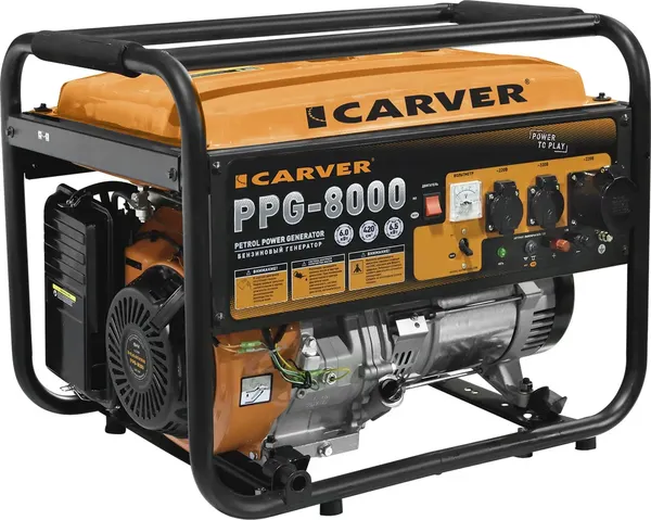 Бензиновый генератор Carver PPG- 8000 / 01.020.00020