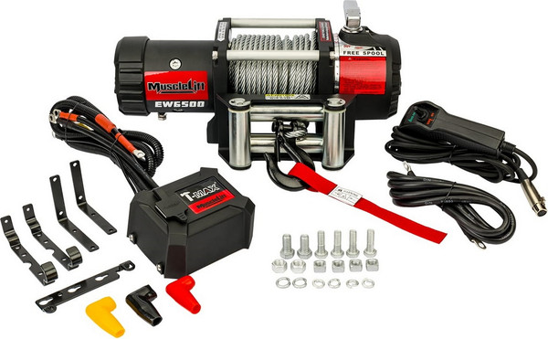 Лебедка электрическая T-MAX MuscleLift EW6500 cо стальным тросом- фото2
