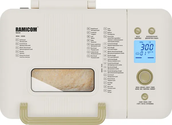Хлебопечка Ramicom Premium Style RB8200RA9100 / RB8200- фото4