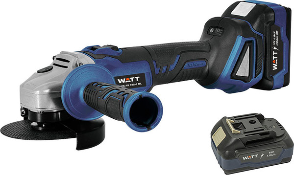 Угловая шлифовальная машина Watt WWS-18/125-1 BL- фото