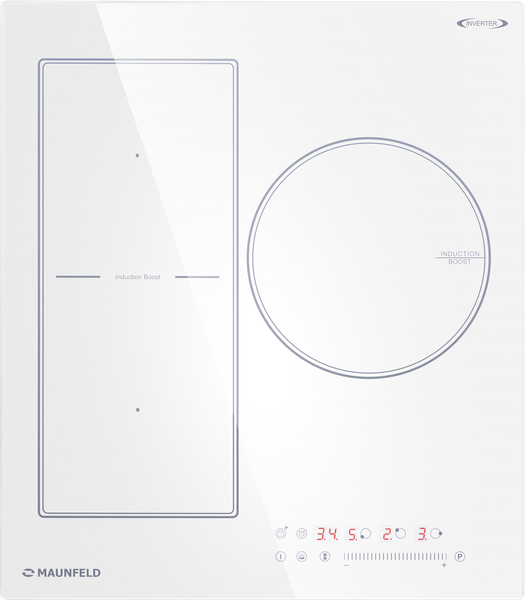 Индукционная варочная панель Maunfeld CVI453SBWH Inverter- фото