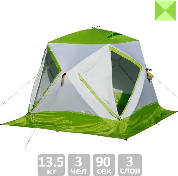 Палатка ЛОТОС Куб 3 Классик Термо / 17038- фото6