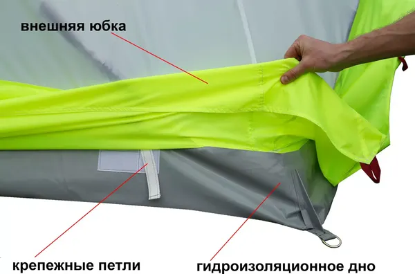 Палатка ЛОТОС Куб 4 Компакт / 17057- фото5