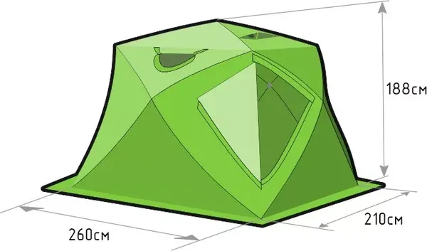 Палатка ЛОТОС Куб 4 Компакт / 17057- фото8