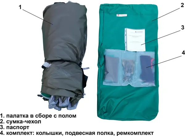 Палатка ЛОТОС 3 Саммер 2023 / 19026- фото2