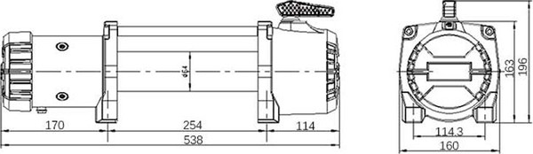Лебедка электрическая T-MAX MuscleLift EW12500- фото3