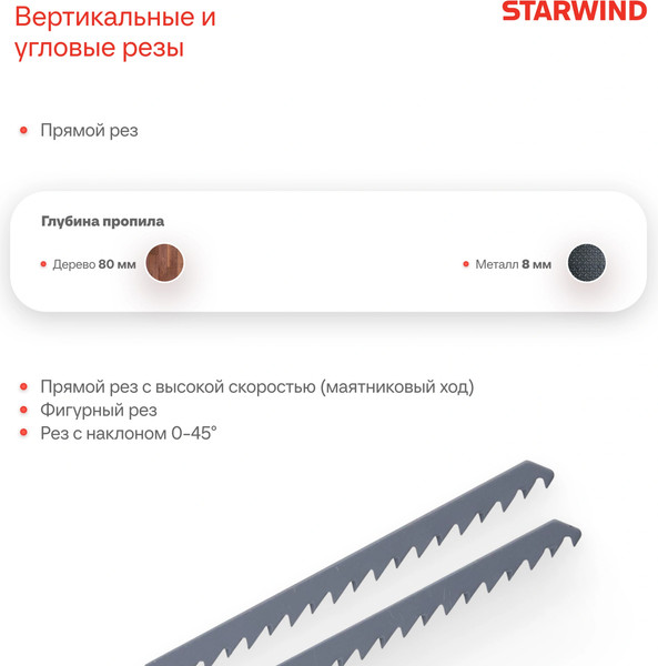 Электролобзик StarWind JS80-750S1- фото3