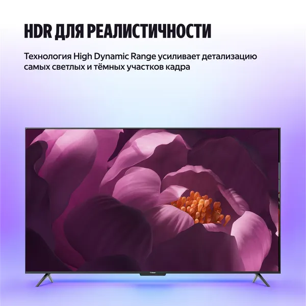 Телевизор Яндекс ТВ Станция Бейсик QLED 65
